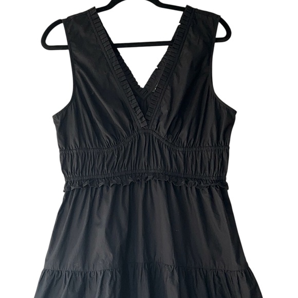 RAILS | NWOT TALULAH BLACK SLEEVELESS TIERED DRESS RUCHED | LARGE - Picture 3 of 13